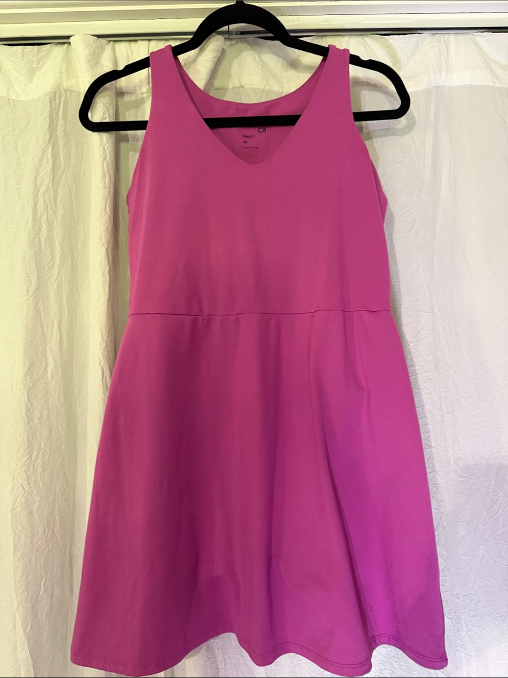 GAP Sleeveless A-Line Dress in Bright Pink